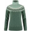 Fjällräven Övik Knit Roller Neck W, Veľkosť S, Farba DEEP PATINA-MISTY GREEN