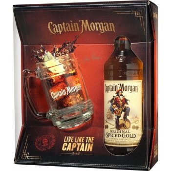 Captain Morgan Spiced 0,7 l (darčekové balenie korbel)