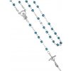 Ruženec: klasický, na retiazke - modrý s perleťovým odleskom - R779-14