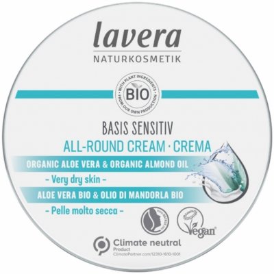 Lavera Basis Sensitiv krém s Bio bambuckým máslem a Bio mandlemi 150 ml