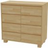 Mrava Komoda SK-8Z lak tabak 92,5 x 95 x 45 cm masívny buk