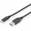 Assmann AK-300146-010-S Priama zástrčka USB-C, 1m, černý