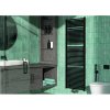 Kúpeľňový radiátor Rotheigner SWING-M 1810 x 595 mm matne čierny prípojka uprostred dole