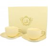 Duo Porcelánová šálka s podšálkou Ecru Ice Cream 2 x 220 ml
