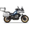 Kompletná sada hliníkových kufrov SHAD TERRA, 37 litrový vrchný kufor, 36/47 litrový bočné kufre, vrátane montážnej sady a platni SHAD CF Moto 800MT