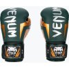 Boxerské rukavice Venum Elite zelené/bronzové/strieborné (14 oz)