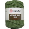 Špagát Macrame Rope 5 MM Vojenská Zelená 787