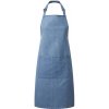 Premier Workwear Pracovná zástera za krk s vreckom PR154 Blue Denim Pantone 2166C 72 x 86 cm