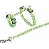 Postroj s vodítkom pre králika - motív 25-44/1cm 1,25m