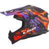 Prilba LS2 MX708 FAST II GROTESK matt purple orange XXL 63-64