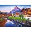 TREFL Puzzle Premium Plus Photo Odyssey: Alpské město ve Švýcarsku 1000 dílků