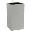 Lechuza Canto Slatestone plastový květinový sloup 30 x 30 x 56,8 cm břidlicově sivý včetně zavlažovacího systému, vložky pro rostliny a ukazatele hladiny vody