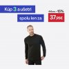 WEDZE Pánske lyžiarske spodné termotričko BL 500 hrejivé a priedušné čierne XS