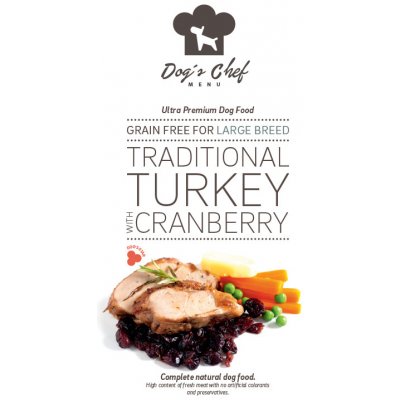 Dog's Chef DOG’S CHEF Traditional Turkey with Cranberry for LARGE BREED 6 kg