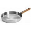 Woll Nerezová pánev Logic Steel s dřevěnou odnímatelnou rukojetí, Ø 28 cm 1528WLCS