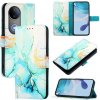VSETKONAMOBIL 104905 ART MARBLE Peňaženkový kryt pre Vivo V50 5G GREEN