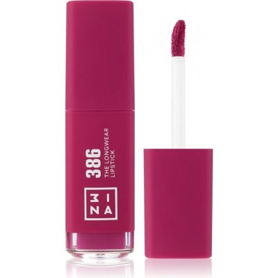3INA The Longwear Lipstick dlhotrvajúci tekutý rúž 386 Bright berry pink 6 ml