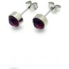 iŠPERKY Oceľové náušnice fialové ID|324086