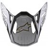 ALPINESTARS šilt pre prilby SUPERTECH S-M10 ALLOY strieborná/čierna/zlatá metalická verzia ECE 22.05