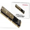 AXAGO AXAGON PCEM2-1U, PCIe x16/x8/x4 - M.2 NVMe M-key slot adaptér, 1U PR1-PCEM2-1U