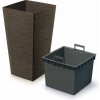 Kvetináč plast béžový Prosperplast 35 cm x 35 x 66 cm
