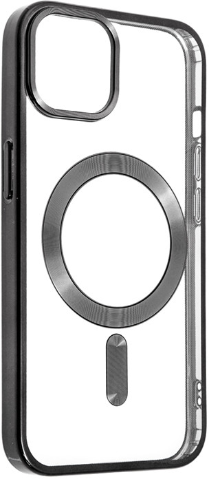SWISSTEN Clear Jelly MagStick Metal Apple iPhone 14 - čiré / čierne