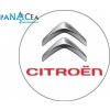 Samolepka na stredy kolies živicová 4ks - CITROEN biely s nápisom (C13)