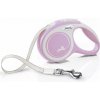 Vodítko Flexi New Comfort S páska 5 m svetloružové (do 15 kg)
