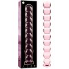 Ibiza Nebula Model 22 Dildo Borosilicate Glass 21.5x2.5cm Pink