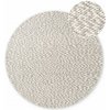 Svetlosivý/krémový ručne tkaný vlnený okrúhly koberec ø 160 cm Lyon Beans – Elle Decoration