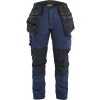 Blåkläder AB 7170 STRIKER Dámské pracovní kalhoty pro řemeslníky ze strečového materiálu Farba: Tmavá námornická modr/cerná, Veľkosť: D21