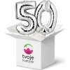 Na výber číslice 1–99 - balón v tvare čísla strieborný: 50
