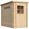 TIMBELA Záhradný prístrešok na drevo - Záhradný prístrešok na drevo - Záhradný prístrešok Š144xL239xV198 cm/ 2,63 m2 - Záhradné prístrešky a skladovacie priestory Vodotesná strecha TIMBELA M306