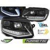 Tuning-tec SVETLOMETY TUBE LIGHT DRL BLACK CHROME SEQ pasuje na VW T6 15-19