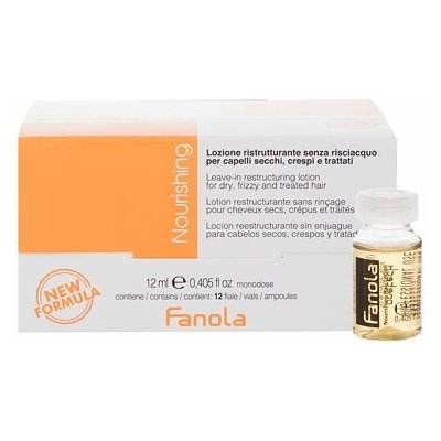 Fanola Nourishing Restructuring Leave-In Hair Lotion 12 x 12 ml