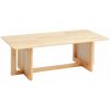 Kávový stolík Vevor Coffee table obdĺžnikový 120 x 60 x 40 cm odtiene hnedej farby