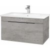 Dreja Umývadlová skrinka ASTON SZZ 80 - D01 Betón / Úchytka T07 / D01 Betón