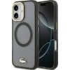 Lacoste PC/TPU matný kryt so zlatým logom MagSafe pre iPhone 17 čierny (LCHMP17SUFWAK)