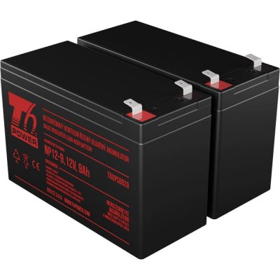 T6 power Sada batérií pre APC Back-UPS Pro BR1500GI, VRLA, 12 V