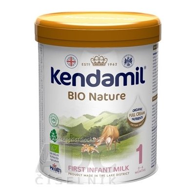 KENDAMIL 1 BIO Nature počiatočná dojčenská mliečna výživa s DHA (0 - 6 mesiacov) 1x800 g