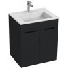 Kúpeľňová skrinka s umývadlom Jika Cube 55x43x62,2 cm antracit mat H4536111763521
