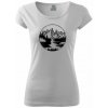 Cestovanie kruh - rieka - Pure dámske tričko - L ( Biela )