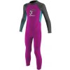 Neoprén O'Neill Toddler Reactor Girls II 2 mm Back Zip Full berry/light aqua/graphite 3 24/25 - Odosielame do 24 hodín