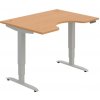 OFFICE PRO s.r.o. HOBIS ergo elektr.staviteľný stôl 120 cm, pamäť. ovláda. - MSE 3M 1200, buk