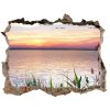 Nálepka fototapeta 3D výhled Lake západ 95x64 cm