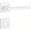 Dverné kovanie MP Yuka - HR 7S (WS - Biela matná), kľučka-kľučka, Bez spodnej rozety, MP WS (biela mat)