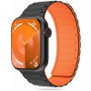 Remienok Tech-Protect Iconband Magnetic Apple Watch 4 / 5 / 6 / 7 / 8 / 9 / SE / Ultra 1 / 2 (42 / 44 / 45 / 49 mm) Black/Orange