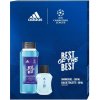 Darčeková sada pre mužov Adidas UEFA9, voda po holení 100 ml + sprchový gél 250 ml