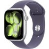 Inteligentné hodinky Apple Watch Series 11 GPS + Cellular 42mm strieborný hliník - hmlisto fialový športový remienok - S/M (MF8H4WF/A)