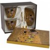 HOME ELEMENTS Porcelánová šálka a podšálka Klimt Bozk zlatý 2 x 250 ml